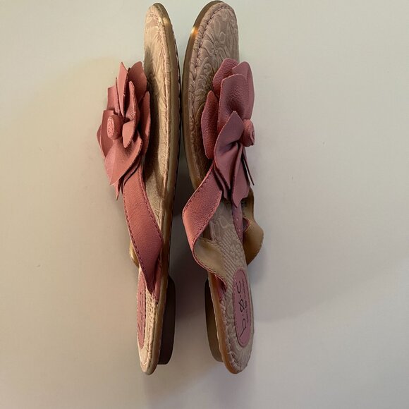BØRN Pink Flower Sandals - Size 9 - Picture 2 of 8